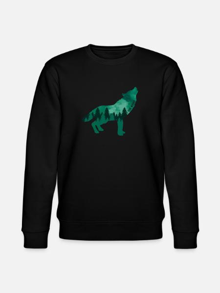 Climate Change Environmental Protection Wolf - Stanley/Stella CHANGER Unisex Organic Sweatshirt - black