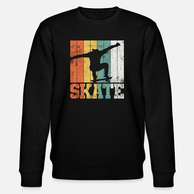Skateboarden Skateboarder - Stanley/Stella Unisex Bio-Sweatshirt CHANGER - Schwarz