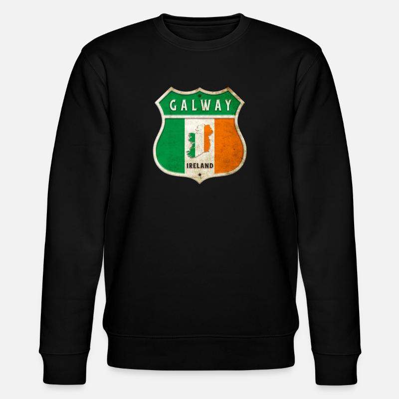 Galway Irlande Armoiries Drapeaux Design - Sweat bio CHANGER Stanley/Stella Unisexe - noir