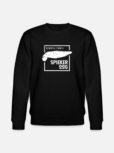 Spiekeroog | Island silhouette stamp design - Stanley/Stella CHANGER Unisex Organic Sweatshirt - black