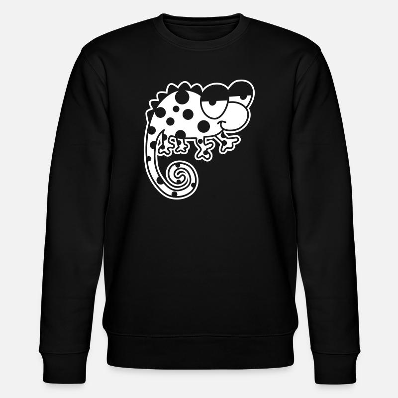 Chamäleon – Farbwechselndes Reptil, stylisch Vinta - Stanley/Stella Unisex Bio-Sweatshirt CHANGER  - Schwarz