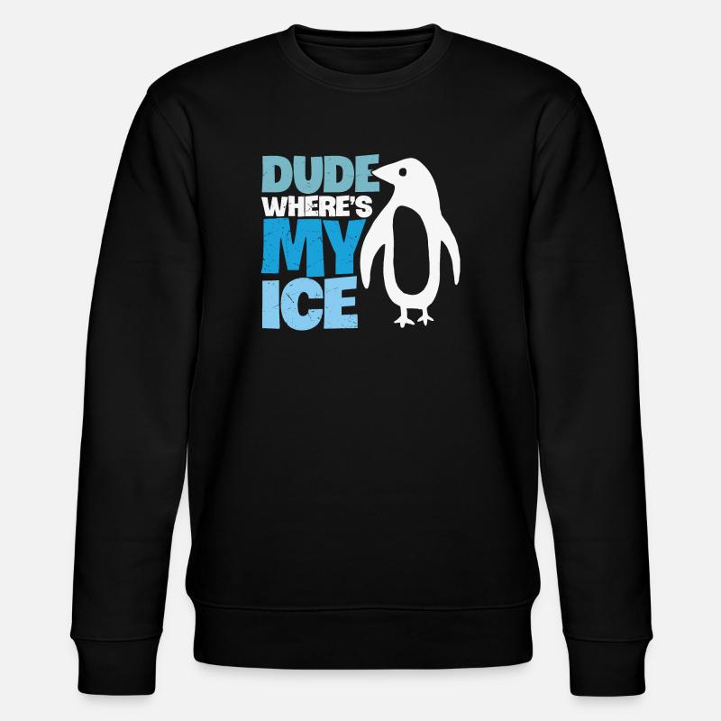 Pingouin Réchauffement climatique Changement climatique - Sweat bio CHANGER Stanley/Stella Unisexe - noir