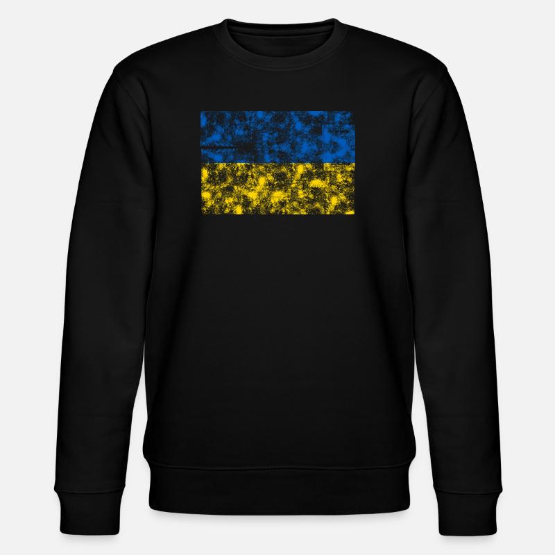 Ukraine - Stanley/Stella Unisex Bio-Sweatshirt CHANGER  - Schwarz