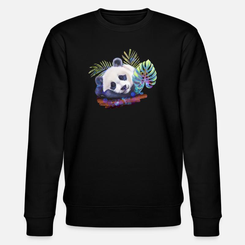 Panda - Sweat bio CHANGER Stanley/Stella Unisexe - noir