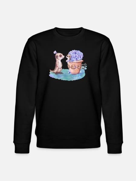 Erdmännchen - Stanley/Stella Unisex Bio-Sweatshirt CHANGER - Schwarz