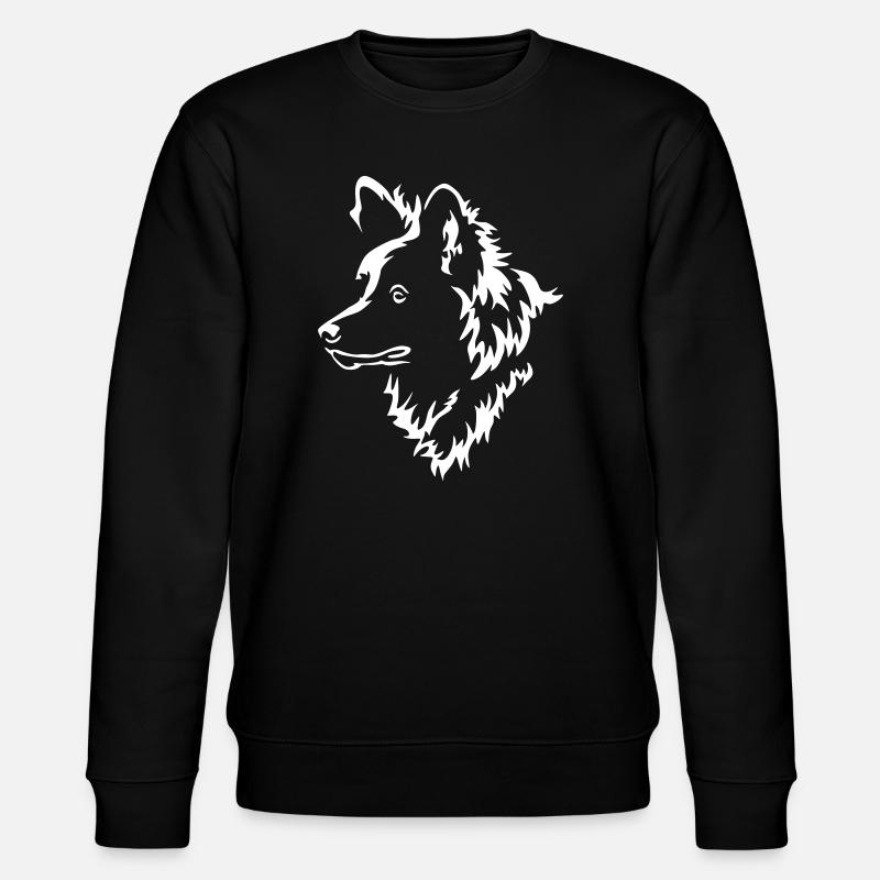 Spitz Kopf "Black Edition" - Stanley/Stella Unisex Bio-Sweatshirt CHANGER  - Schwarz
