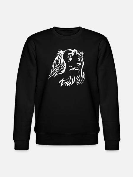 Dachshund Head "Black Edition" - Stanley/Stella CHANGER Unisex Organic Sweatshirt - black