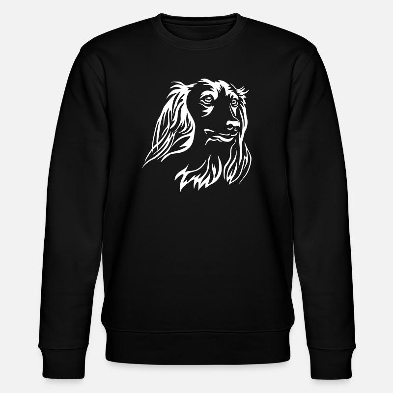 Tête de teckel « Black Edition » - Sweat bio CHANGER Stanley/Stella Unisexe - noir