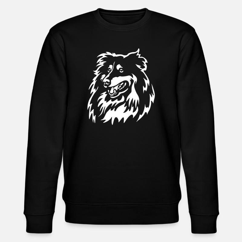 Sheltie Head « Black Edition » - Sweat bio CHANGER Stanley/Stella Unisexe - noir