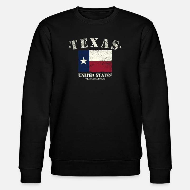 Texas - Stanley/Stella CHANGER Unisex Organic Sweatshirt - black