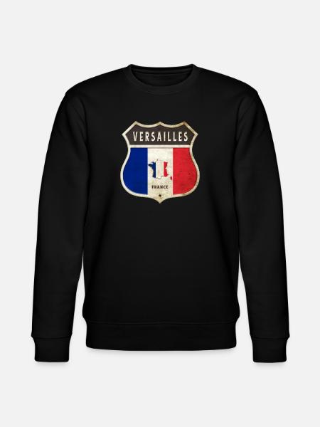 Versailles Ranskan vaakunan lippujen suunnittelu - Stanley/Stella CHANGER unisex luomu-collegepaita - musta