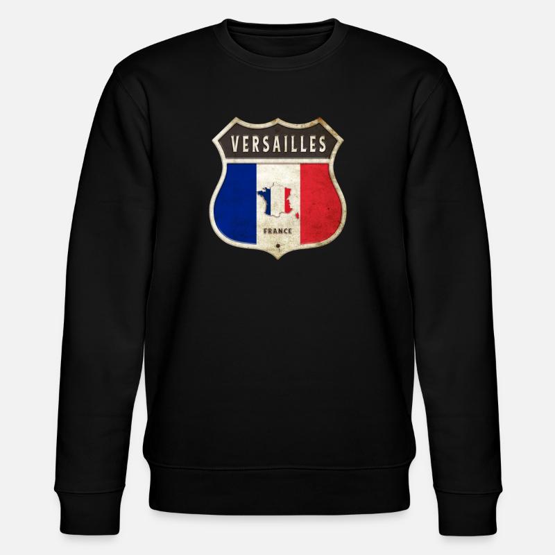 Versailles Frankreich Wappen Flaggen Design - Stanley/Stella Unisex Bio-Sweatshirt CHANGER - Schwarz