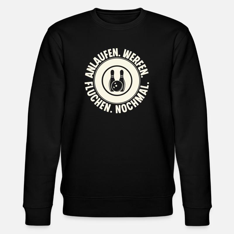 Bowling - Stanley/Stella Unisex Bio-Sweatshirt CHANGER - Schwarz