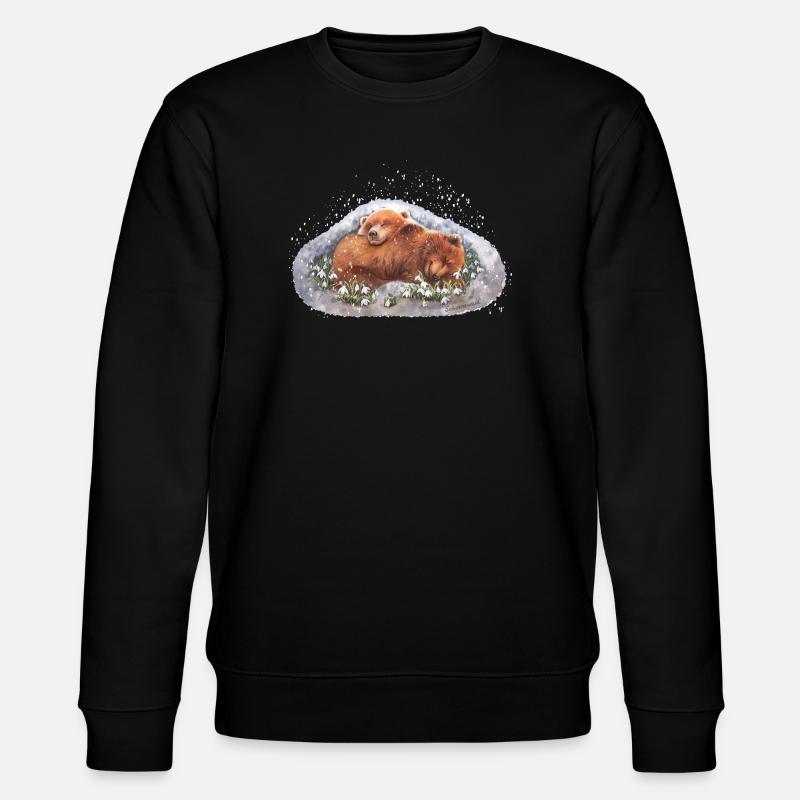 Süße Bären - Stanley/Stella Unisex Bio-Sweatshirt CHANGER  - Schwarz