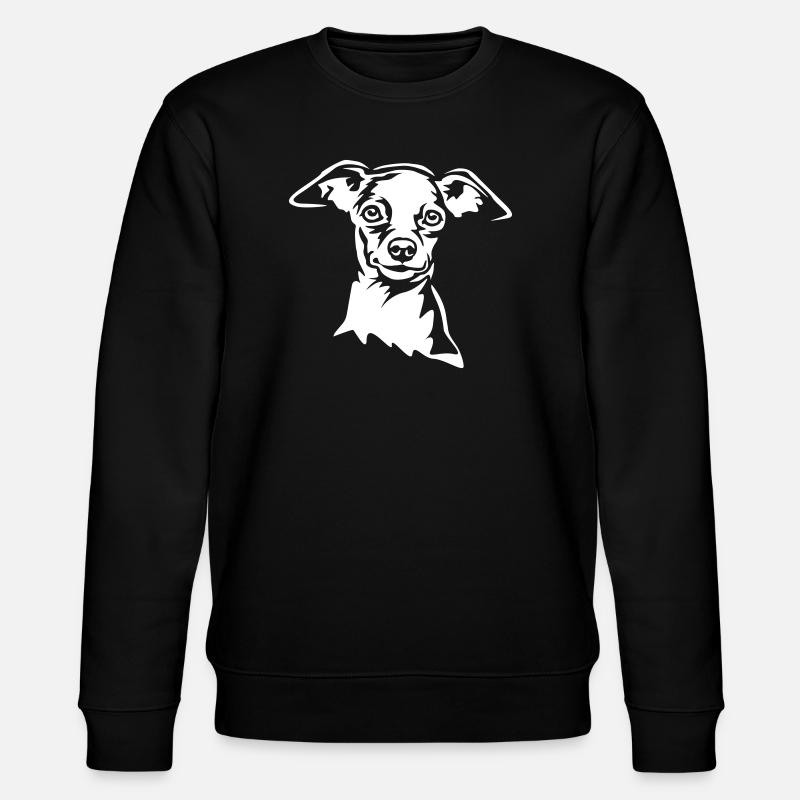 Zwergpinscher Kopf "Black Edition" - Stanley/Stella Unisex Bio-Sweatshirt CHANGER  - Schwarz