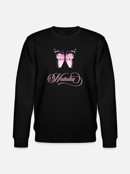 Natalia Vlindernaam Motief Esthetiek - Stanley/Stella Uniseks bio-sweatshirt CHANGER  - zwart