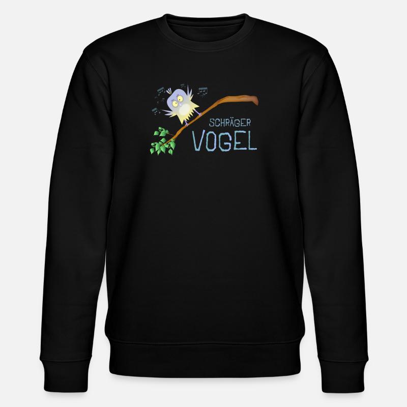 Schräger Vogel - Stanley/Stella Unisex Bio-Sweatshirt CHANGER  - Schwarz