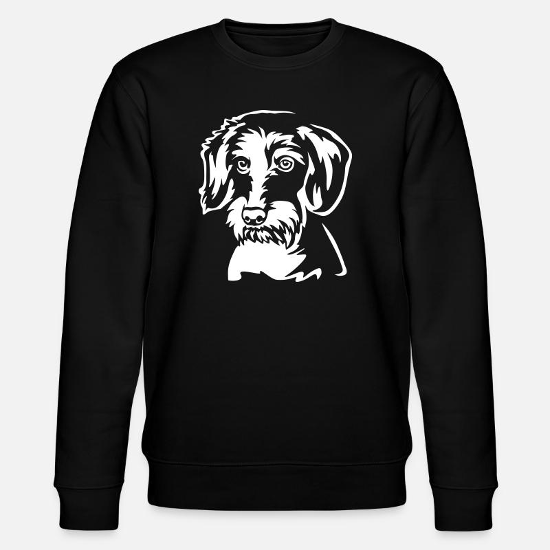 Dackel Kopf "BlackEdition" - Stanley/Stella Unisex Bio-Sweatshirt CHANGER  - Schwarz