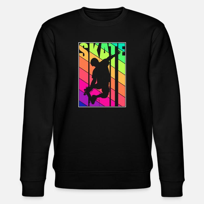 Skateboard - Skate - Sweat bio CHANGER Stanley/Stella Unisexe - noir