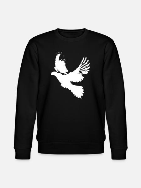 Duif van de Vrede Het Ontwerp van de Duif - Symbool van Hoop - Stanley/Stella Uniseks bio-sweatshirt CHANGER  - zwart
