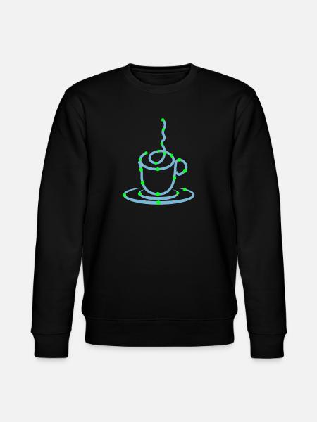 Coffee Cup Coffee Lovers Coffee Drinking - Stanley/Stella CHANGER Unisex Organic Sweatshirt - black