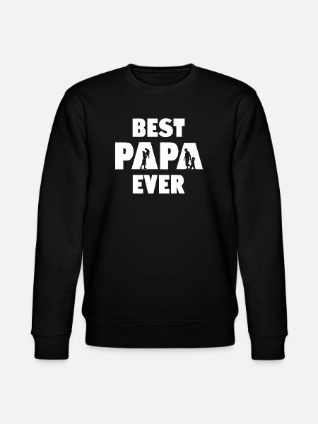 Best Papa Ever - Stanley/Stella CHANGER Unisex Organic Sweatshirt - black