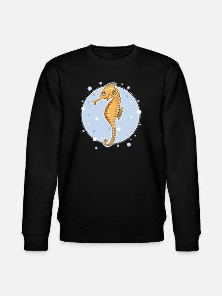 Sea horse - Stanley/Stella CHANGER Unisex Organic Sweatshirt - black