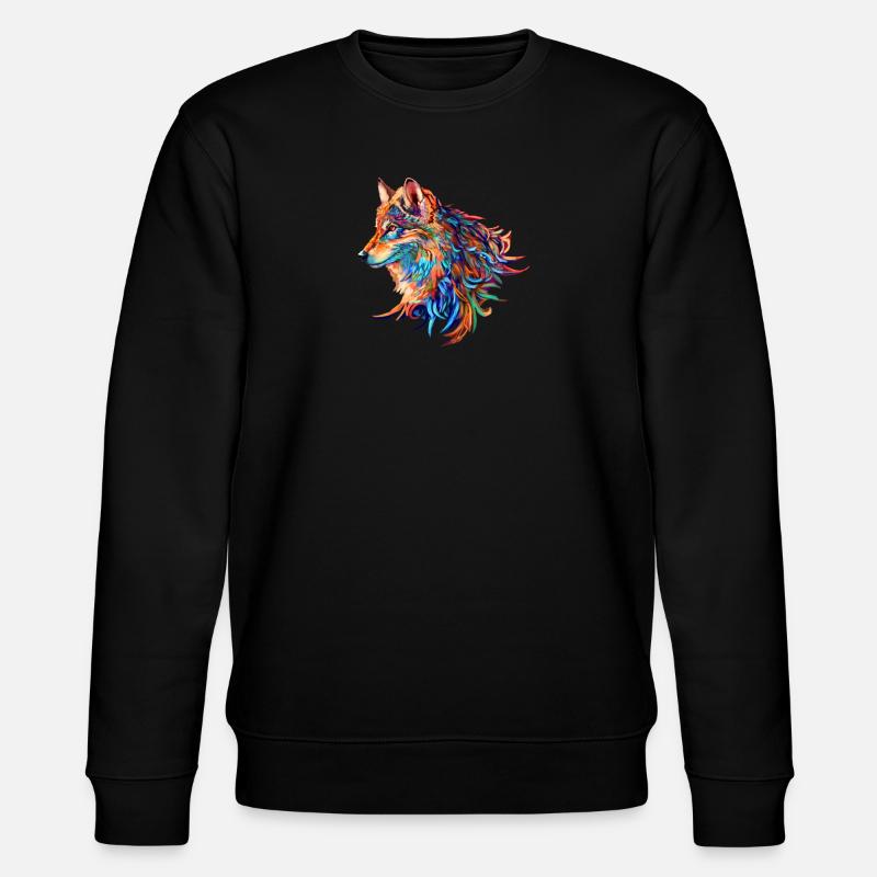 Wolf - Stanley/Stella Unisex Bio-Sweatshirt CHANGER  - Schwarz