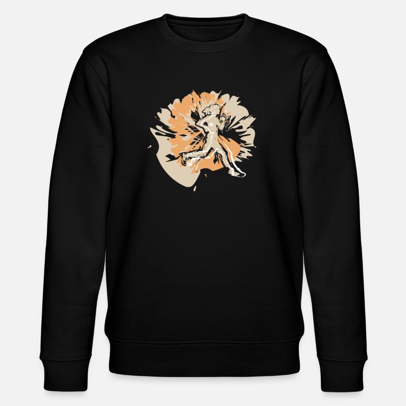 Runner at the Marathon Running - Stanley/Stella CHANGER Unisex Organic Sweatshirt - black