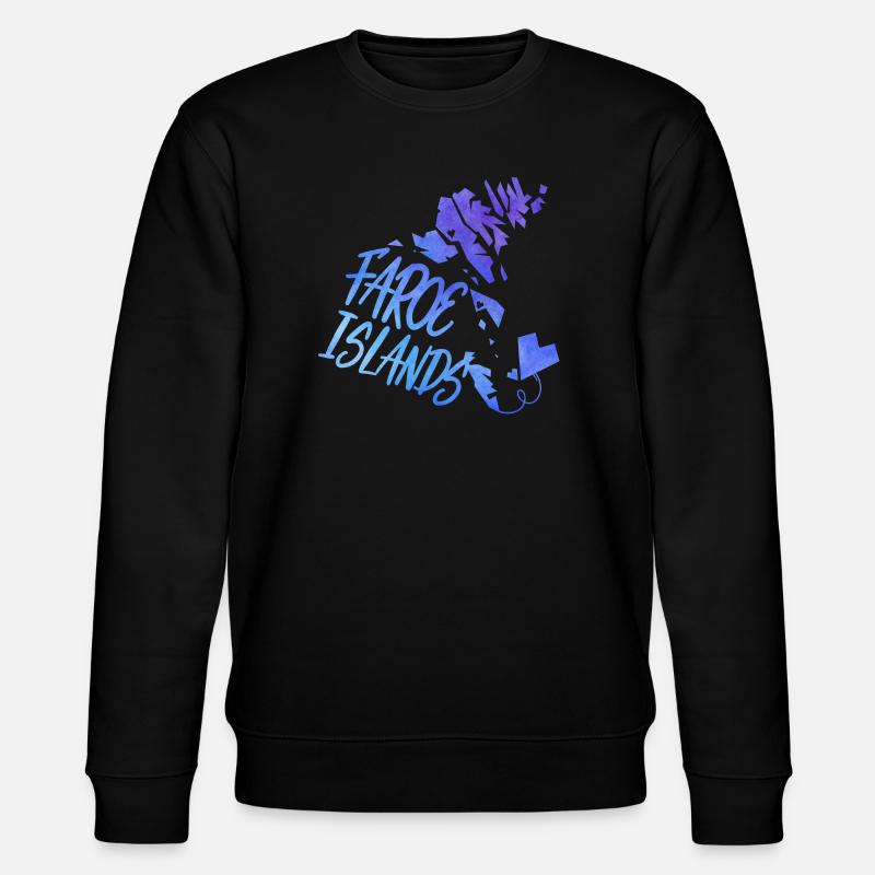 Faroe Islands - Stanley/Stella Unisex Bio-Sweatshirt CHANGER  - Schwarz
