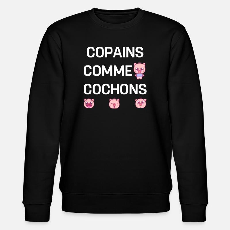 COPAINS COMME COCHONS - Sweat bio CHANGER Stanley/Stella Unisexe - noir