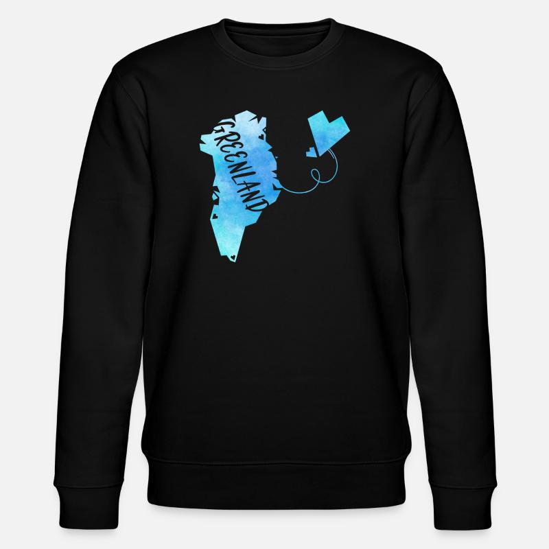 Greenland - Stanley/Stella Unisex Bio-Sweatshirt CHANGER  - Schwarz