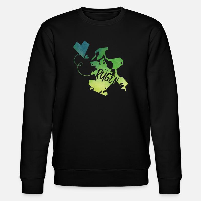 Rügen - Stanley/Stella Unisex Bio-Sweatshirt CHANGER  - Schwarz