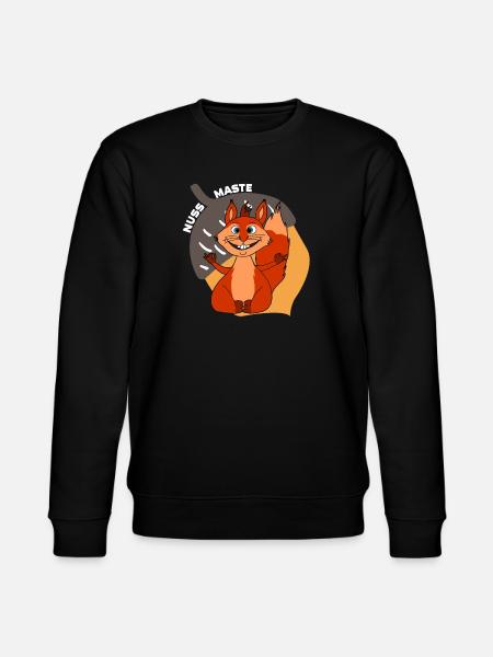 Yoga Hörnchen Nussmaste Meditation - Stanley/Stella Unisex Bio-Sweatshirt CHANGER  - Schwarz