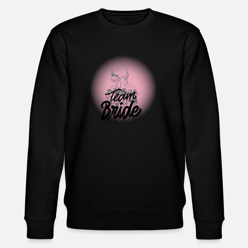 Team Bride - Stanley/Stella Unisex Bio-Sweatshirt CHANGER  - Schwarz