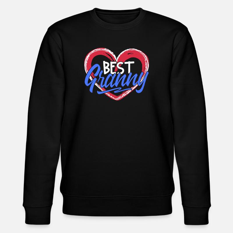 Beste Oma Großmutter Großmama Gratuliere Statement - Stanley/Stella Unisex Bio-Sweatshirt CHANGER  - Schwarz