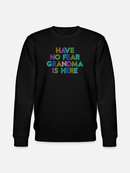 Großmama Cool Statement Oma Großmutter Enkelkind - Stanley/Stella Unisex Bio-Sweatshirt CHANGER  - Schwarz
