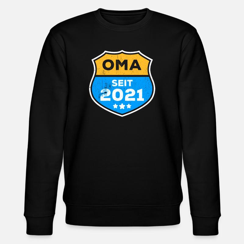 Seniorin Oma Großmutter Statement Ruhestand - Stanley/Stella Unisex Bio-Sweatshirt CHANGER  - Schwarz