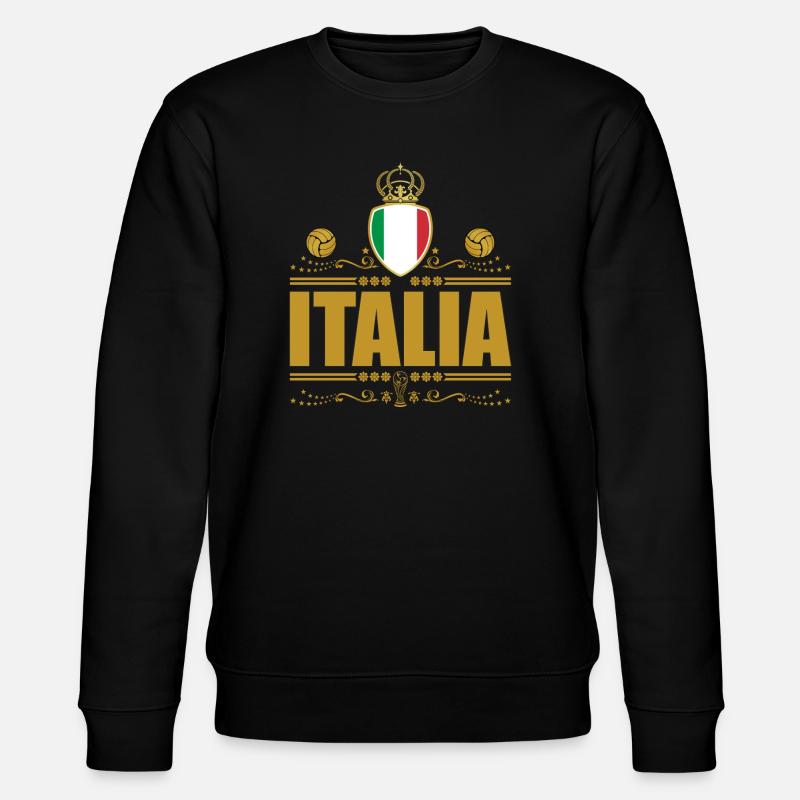 ITALIA CALCIO GOLD VIGNETTE - Stanley/Stella Unisex Bio-Sweatshirt CHANGER  - Schwarz