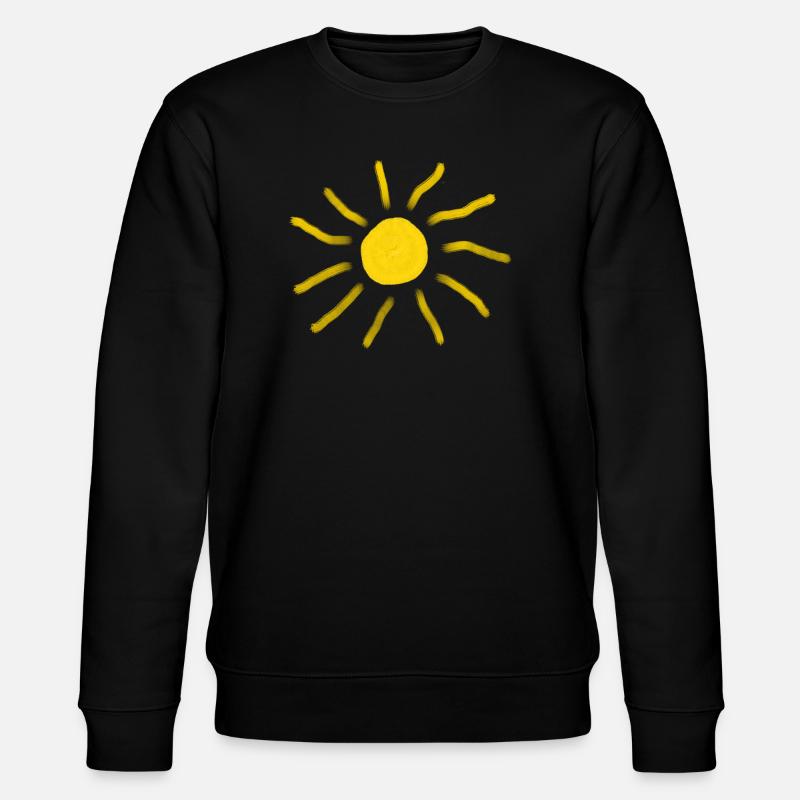 Sonne Sommershirt Urlaub Geschenk - Stanley/Stella Unisex Bio-Sweatshirt CHANGER  - Schwarz