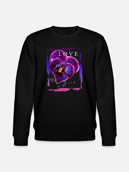 L’amour compte Fleur Saint-Valentin Dicton romantique - Sweat bio CHANGER Stanley/Stella Unisexe - noir