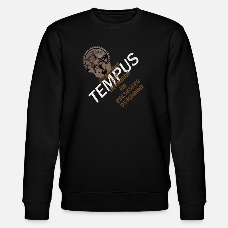Zeit nutzen - Stanley/Stella Unisex Bio-Sweatshirt CHANGER  - Schwarz