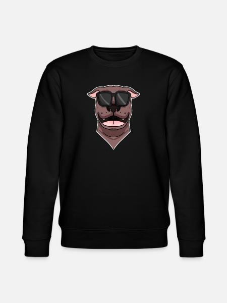 Dog with sunglasses - Stanley/Stella CHANGER Unisex Organic Sweatshirt - black