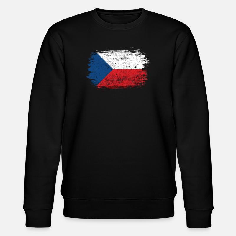 Coup de pinceau Drapeau tchèque - Sweat bio CHANGER Stanley/Stella Unisexe - noir