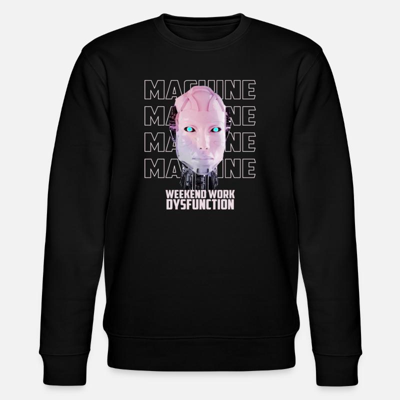 Machine Man - Stanley/Stella CHANGER Unisex Organic Sweatshirt - black