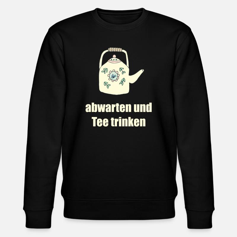 teetrinken 2 - Stanley/Stella Unisex Bio-Sweatshirt CHANGER  - Schwarz