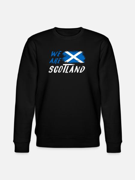 We are Scotland flags design - Stanley/Stella CHANGER Unisex Organic Sweatshirt - black