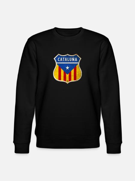 Katalonien Wappen Design - Stanley/Stella Unisex Bio-Sweatshirt CHANGER - Schwarz