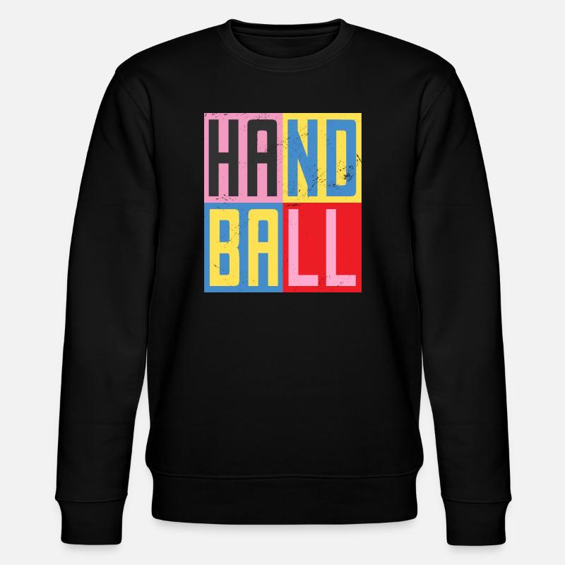 Handball Design - Stanley/Stella Unisex Bio-Sweatshirt CHANGER  - Schwarz