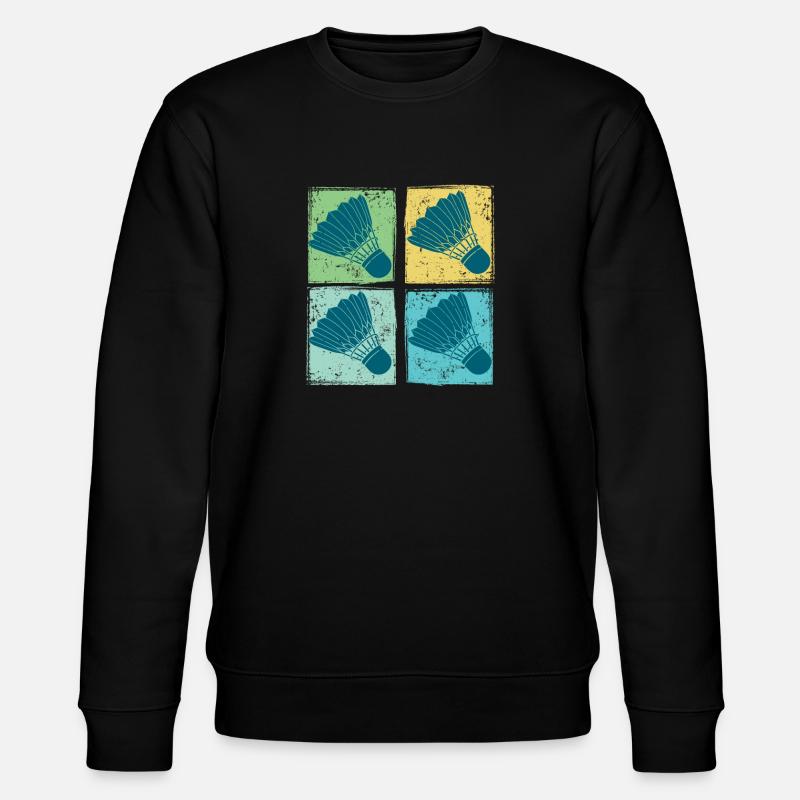 Badminton Shuttlecocks Pop Art - Sweat bio CHANGER Stanley/Stella Unisexe - noir